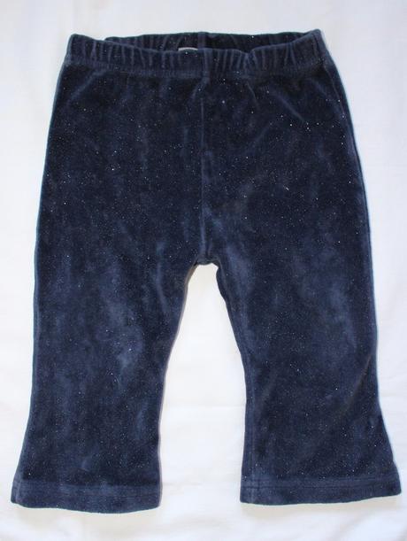 Ba90. sametové tepláky s třpytkami 9-12 měs., cherokee,80