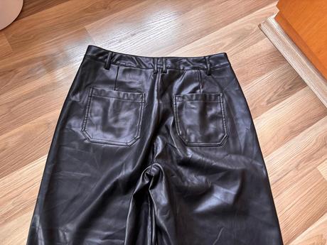 Široké koženkové kalhoty, george,42