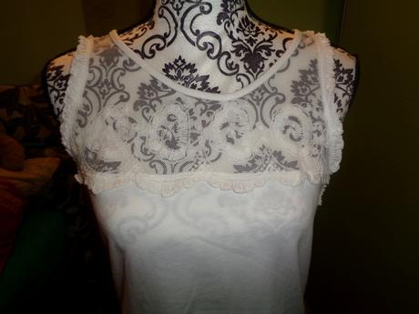 Nádherný bílý top 44/46, esmara,44 / 46