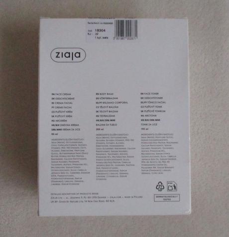 Kosmetická sada na obličej a tělo ziaja, 