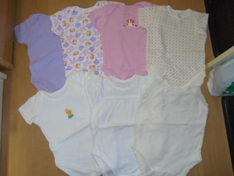 Body 7ks krátký rukáv 68/74, tesco,68