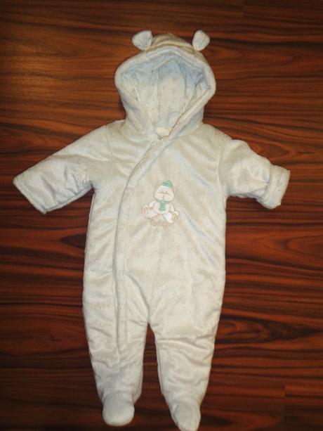 Nádherný měkoučký teplý zimní overal medvídci, baby,68