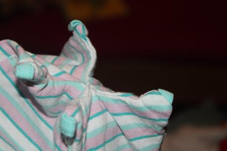 Dívčí čepice, čepička proužky, obvod 43 - 45 cm, 74