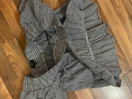 Káro letní top na ramena, evl m, attentif, m