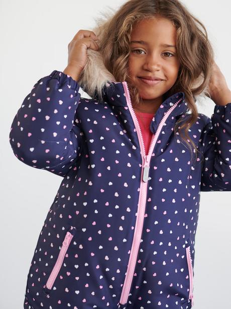 Srdíčková zimní kombinéza overal vel. 110, sinsay,110