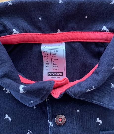 Tričko & tričko s koníky decathlon vel. 122/128, decathlon,122