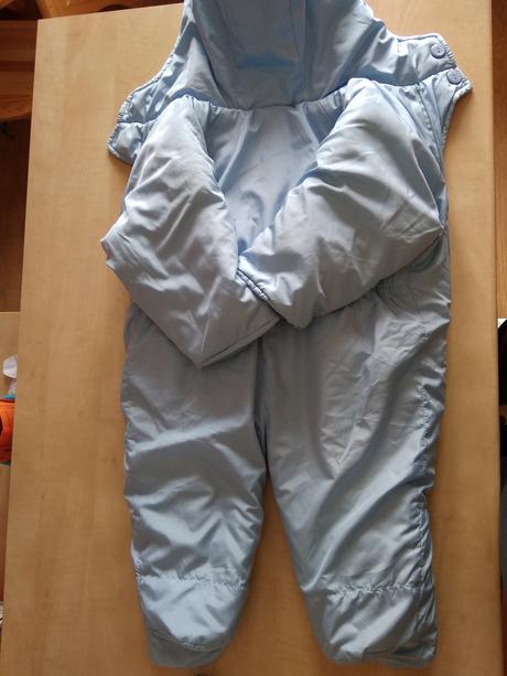 Světle modrá zimní kombinéza - 9 měsíců, 74