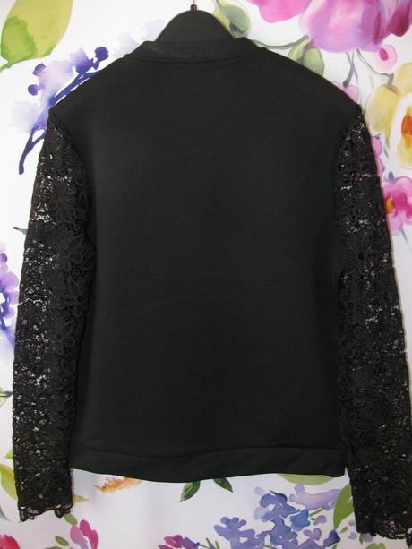 Černá elastická jarní bunda na zip, river island,152