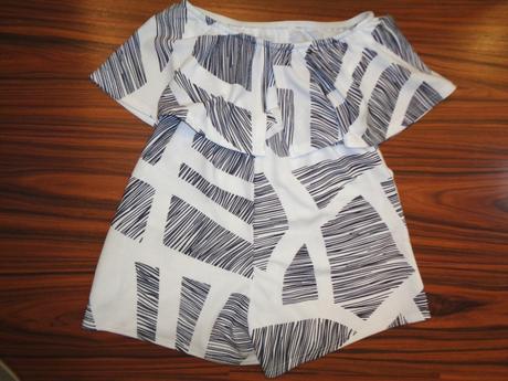 Luxusní samodržící bíločerný letní overal, m