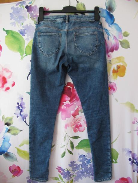 Skvělé strečové džíny ,jeggíny, lehce trhané h&m, h&m,32