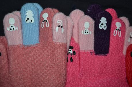 Strečové rukavice prstové ,v.110-134, 110 / 116 / 122 / 128 / 134