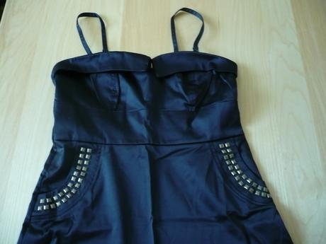 Krátké černé šaty na ramínka, bonprix,38