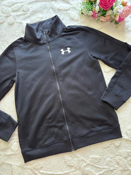 K6/  mikina černá under armour - v.cca 12/13 let, under armour,158