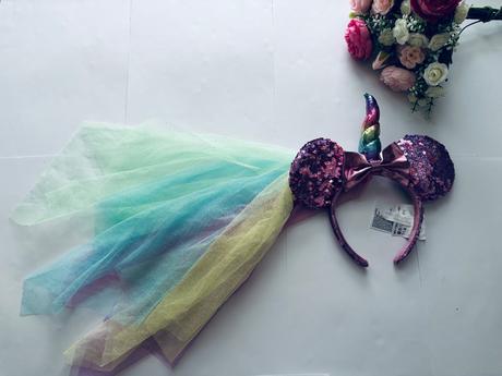 An9/ čelenka se závojem unicorn minnie, h&m