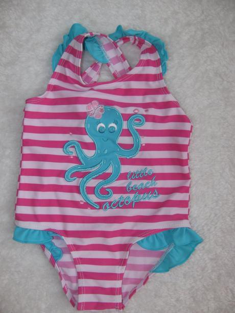 Barevné kojenecké plavky s chobotnicí a s volánky, topolino,74