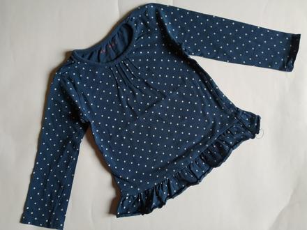 Puntíkované tričko 104/110, nutmeg,110