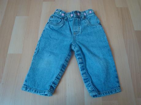 Džíny pro holčičky - s kytičkami, carter's,74