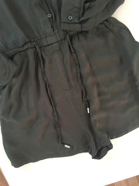 Khaki kraťáskový overal, vel s/m, new look, new look,s