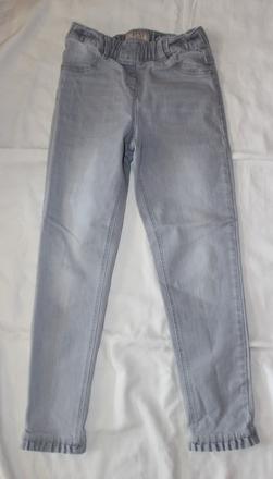 Ub143. světle šedé, dřené džegíny 11-12 let, next,152