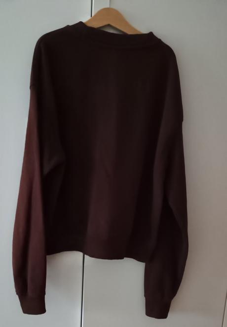 Bavlněná hnědá mikina zn.h&m, h&m,s