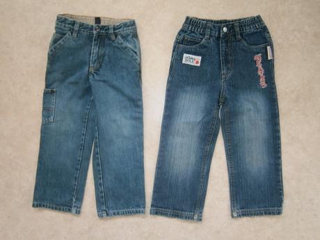 2 x rifle, vel. 104 + bunda a tričko, 104–116