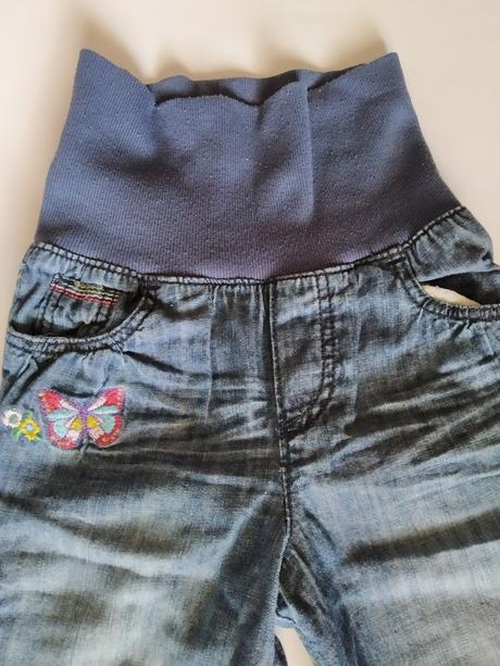 Riflíky s výšivkami, h&m,74