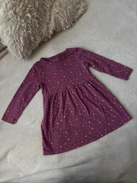 Šaty s dlouhým rukávem, lupilu,98