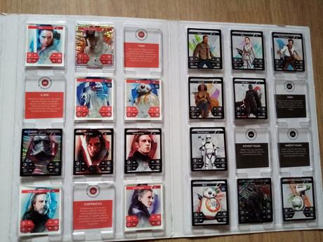 Kniha s kartičkami star wars, 