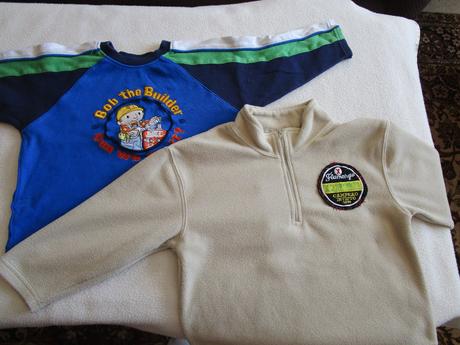 Bavl. tričko a flaušová mikina bořek stavitel, 98