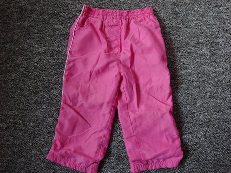 Kalhoty šusťáky růžové, vel. 86, george,86