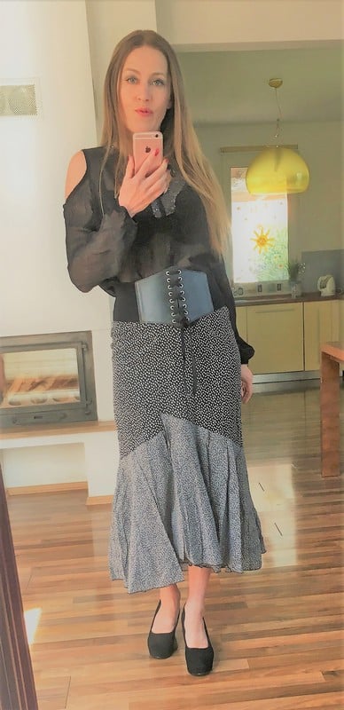 Kombinovaná sukně, vel m, maxima classic, m