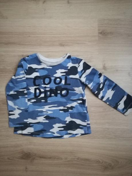 Chlapecké maskáčové triko s dl. rukávem, palomino,104