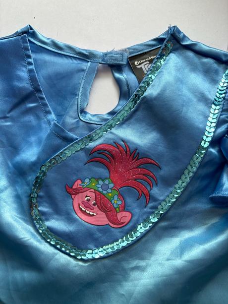 An14/ kostým šaty troll - v.4/6 let,