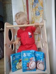 GERBER Natural mléčná kaše pšenično ovesná malina a banán