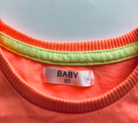 Triko neonové barvy - v.80, baby,80