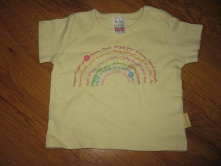 Žluté triko s knoflíky, next,56