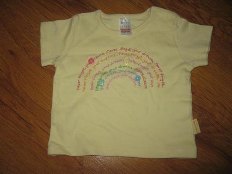 Žluté triko s knoflíky, next,56