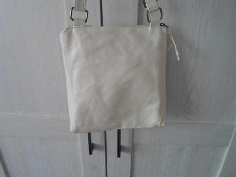 Bílá krémová kabelka cross body, 