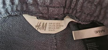 Chlapecké tepláky, tepláčky, vel.122, zn.h&m, h&m,122