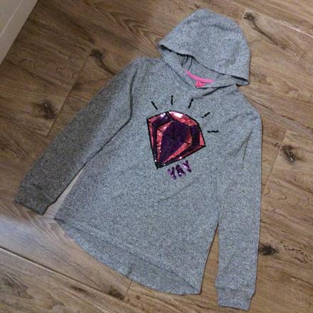 Tenčí mikina/tričko s drahokamem, 146