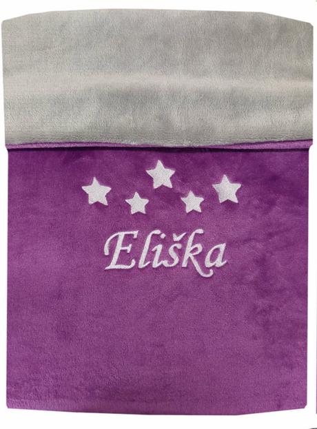 Deka s výšivkou jméno na přání - více barev, šířka (cm): 75,délka (cm): 90