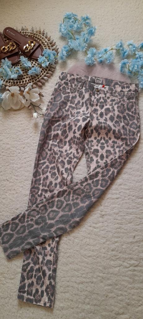 Only elegantní kalhoty s leopardím vzorem, only,m