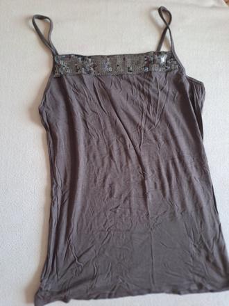 Dámské tílko s flitry, vel.s, s