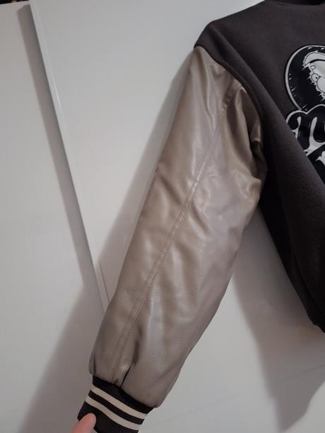 Baseballová simpsons bunda street bunda vel. xxs, h&m,xs