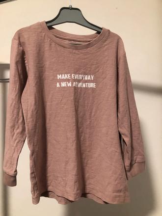 Starorůžové triko s nápisem, 104