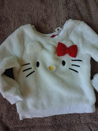 Plyšová mikinka hello kitty, h&m,86