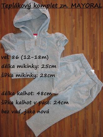 Teplákový komplet zn. mayoral, mayoral,86