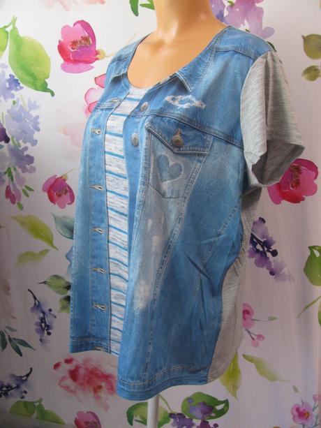 Tričko dvojího vzhledu pro velké holky, bonprix,5xl
