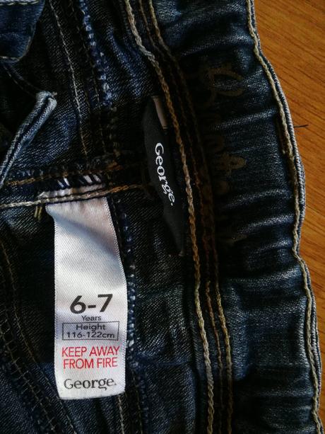 Džíny kalhoty zn. george, modré, vel. 116-122, george,116