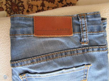 Pěkné modré elast. rifle zn. amisu, vel. s, amisu,s